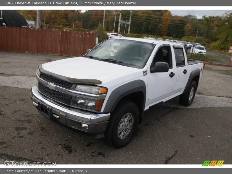 Summit White / Very Dark Pewter 2007 Chevrolet Colorado LT Crew Cab 4x4
