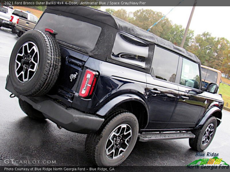 Antimatter Blue / Space Gray/Navy Pier 2021 Ford Bronco Outer Banks 4x4 4-Door