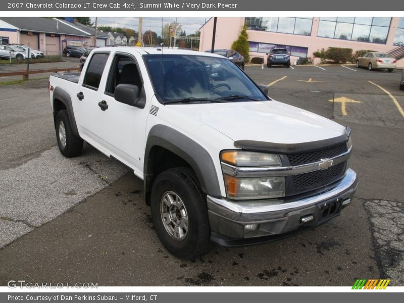 Summit White / Very Dark Pewter 2007 Chevrolet Colorado LT Crew Cab 4x4