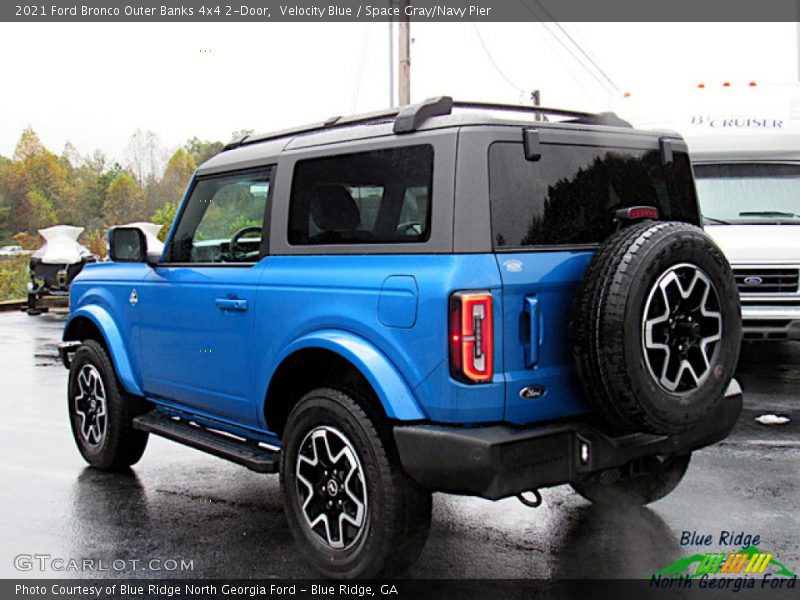 Velocity Blue / Space Gray/Navy Pier 2021 Ford Bronco Outer Banks 4x4 2-Door