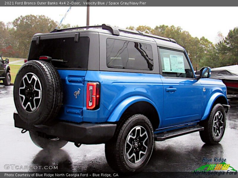 Velocity Blue / Space Gray/Navy Pier 2021 Ford Bronco Outer Banks 4x4 2-Door