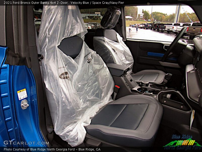 Velocity Blue / Space Gray/Navy Pier 2021 Ford Bronco Outer Banks 4x4 2-Door