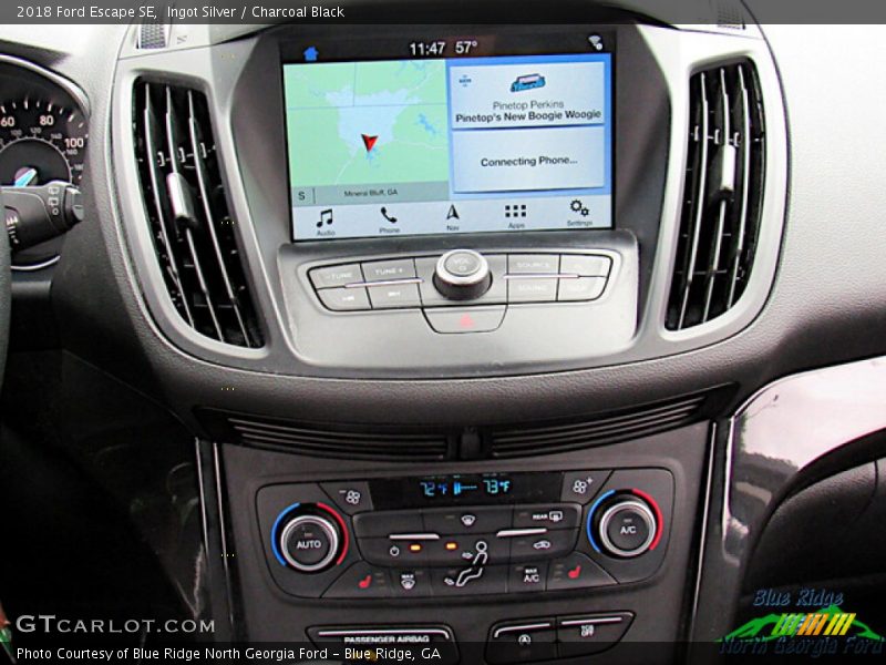 Ingot Silver / Charcoal Black 2018 Ford Escape SE