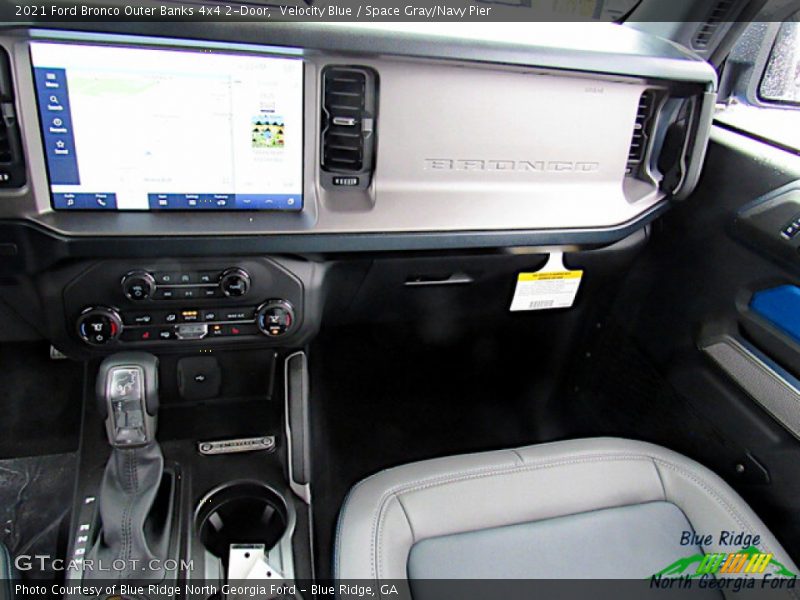 Velocity Blue / Space Gray/Navy Pier 2021 Ford Bronco Outer Banks 4x4 2-Door
