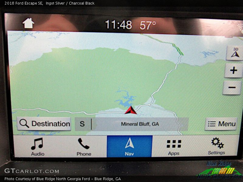 Ingot Silver / Charcoal Black 2018 Ford Escape SE