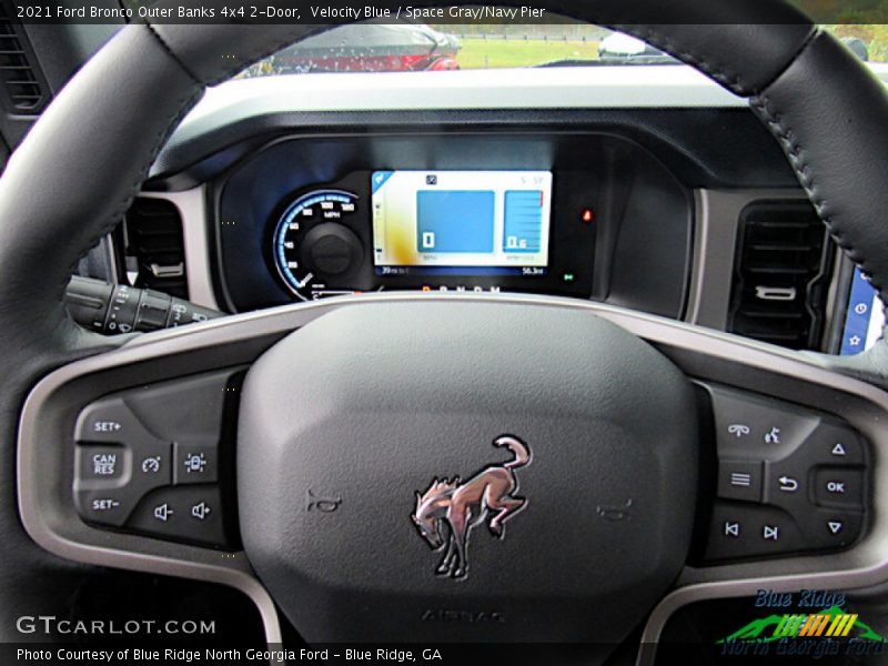 Velocity Blue / Space Gray/Navy Pier 2021 Ford Bronco Outer Banks 4x4 2-Door