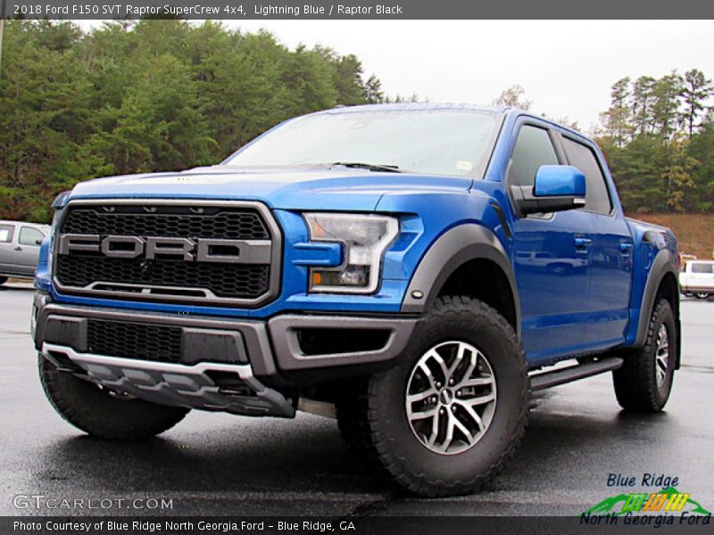 Lightning Blue / Raptor Black 2018 Ford F150 SVT Raptor SuperCrew 4x4