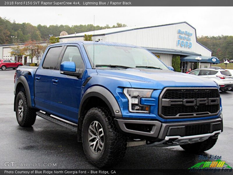 Lightning Blue / Raptor Black 2018 Ford F150 SVT Raptor SuperCrew 4x4