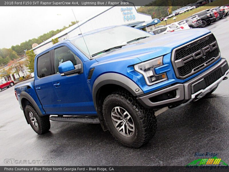 Lightning Blue / Raptor Black 2018 Ford F150 SVT Raptor SuperCrew 4x4