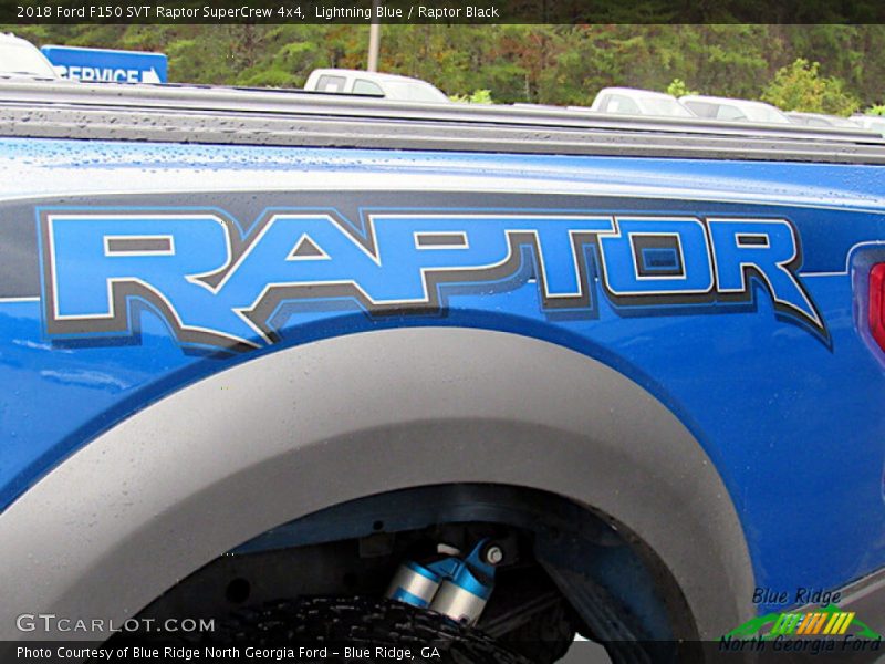 Lightning Blue / Raptor Black 2018 Ford F150 SVT Raptor SuperCrew 4x4