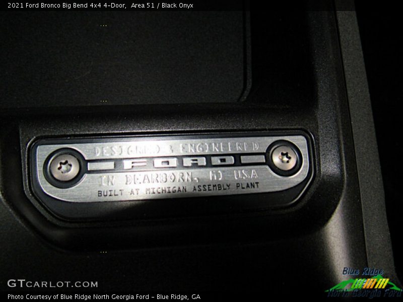 Area 51 / Black Onyx 2021 Ford Bronco Big Bend 4x4 4-Door