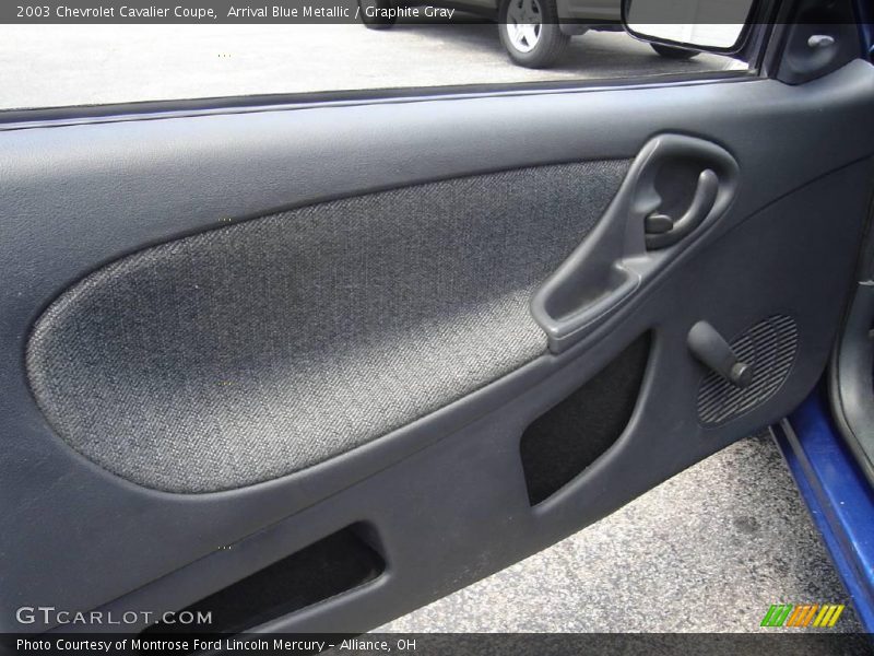Arrival Blue Metallic / Graphite Gray 2003 Chevrolet Cavalier Coupe
