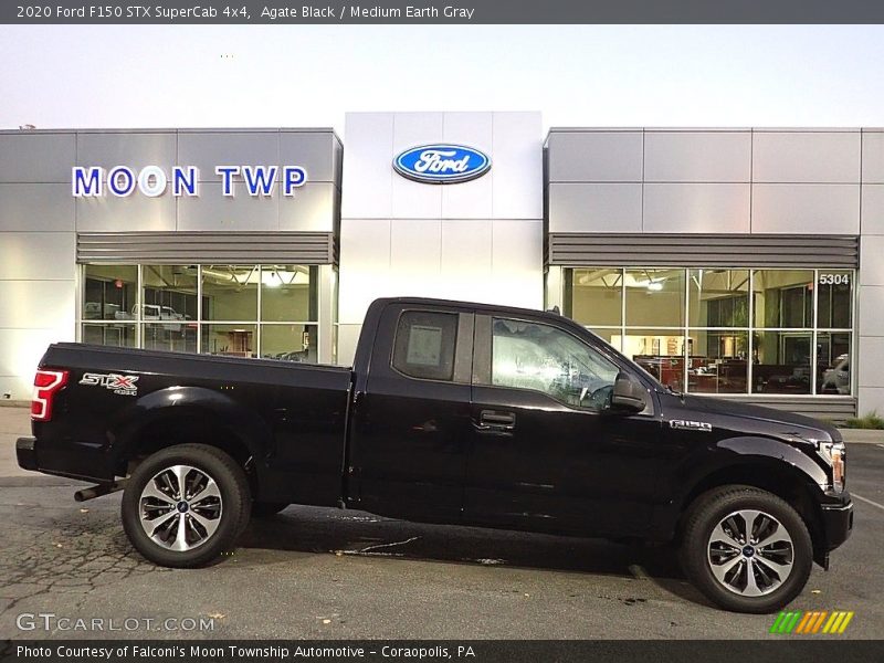 Agate Black / Medium Earth Gray 2020 Ford F150 STX SuperCab 4x4