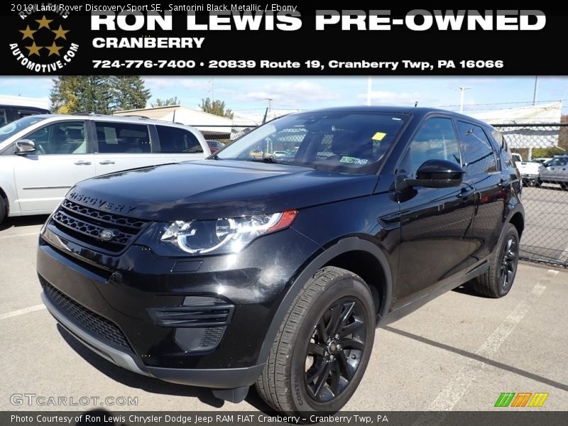 Santorini Black Metallic / Ebony 2019 Land Rover Discovery Sport SE