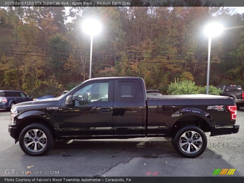 Agate Black / Medium Earth Gray 2020 Ford F150 STX SuperCab 4x4
