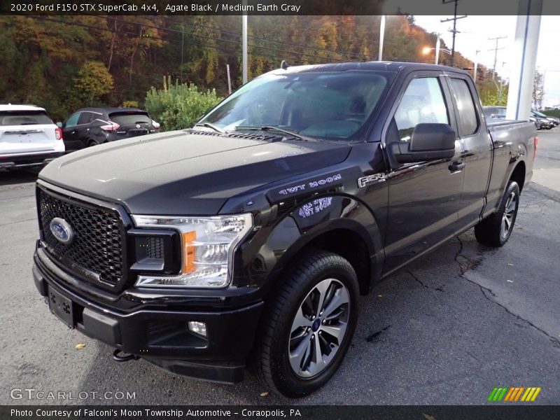 Agate Black / Medium Earth Gray 2020 Ford F150 STX SuperCab 4x4