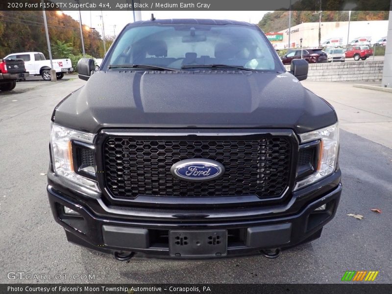 Agate Black / Medium Earth Gray 2020 Ford F150 STX SuperCab 4x4