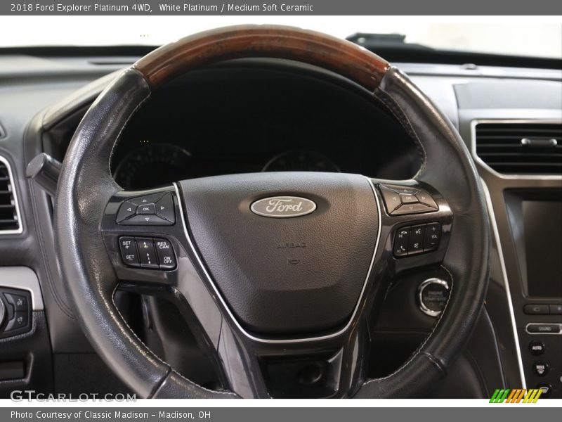 White Platinum / Medium Soft Ceramic 2018 Ford Explorer Platinum 4WD