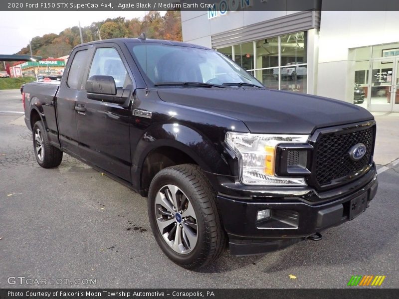 Agate Black / Medium Earth Gray 2020 Ford F150 STX SuperCab 4x4