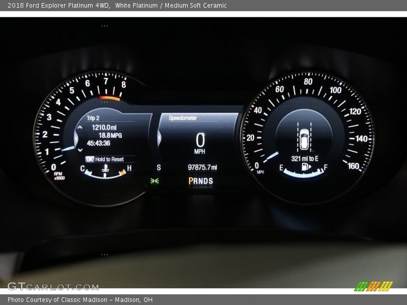 White Platinum / Medium Soft Ceramic 2018 Ford Explorer Platinum 4WD