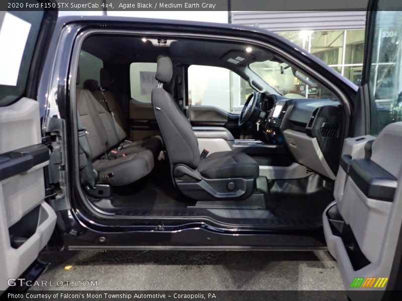 Agate Black / Medium Earth Gray 2020 Ford F150 STX SuperCab 4x4