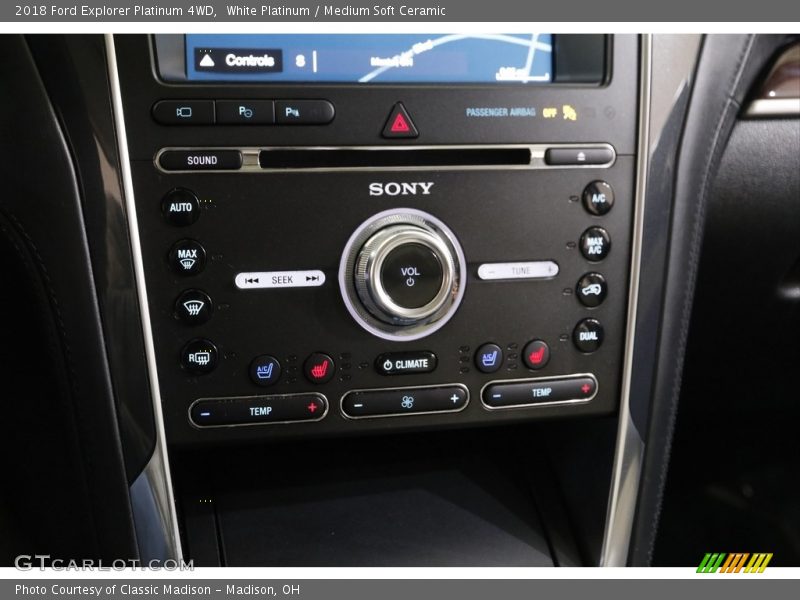 White Platinum / Medium Soft Ceramic 2018 Ford Explorer Platinum 4WD
