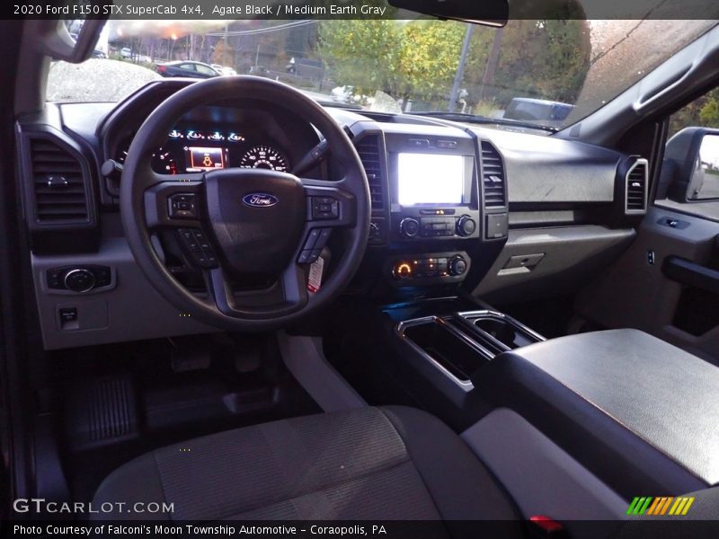 Agate Black / Medium Earth Gray 2020 Ford F150 STX SuperCab 4x4