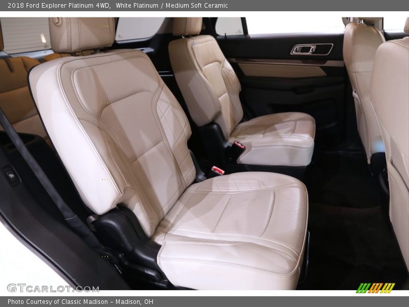 White Platinum / Medium Soft Ceramic 2018 Ford Explorer Platinum 4WD