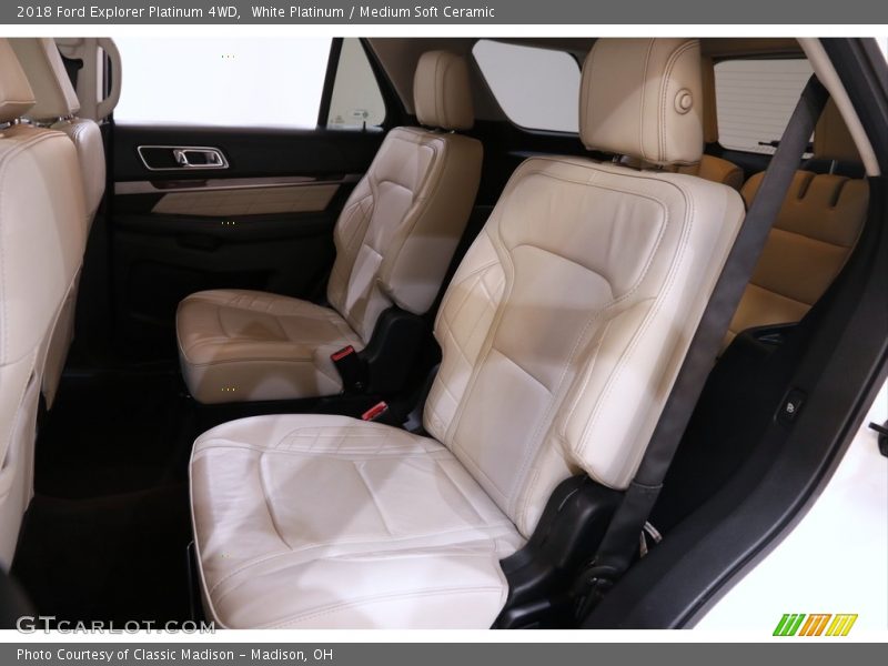White Platinum / Medium Soft Ceramic 2018 Ford Explorer Platinum 4WD