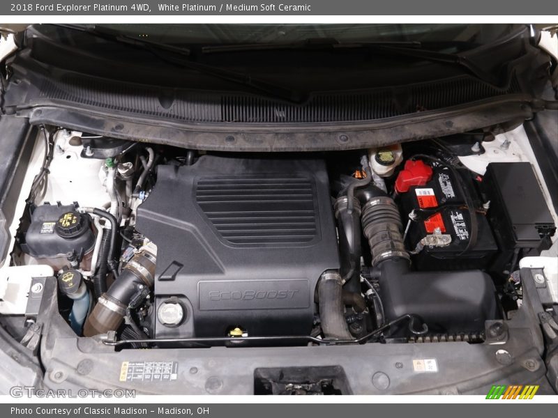White Platinum / Medium Soft Ceramic 2018 Ford Explorer Platinum 4WD