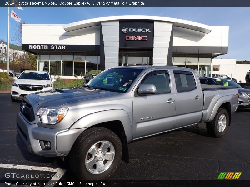 Silver Sky Metallic / Graphite 2014 Toyota Tacoma V6 SR5 Double Cab 4x4