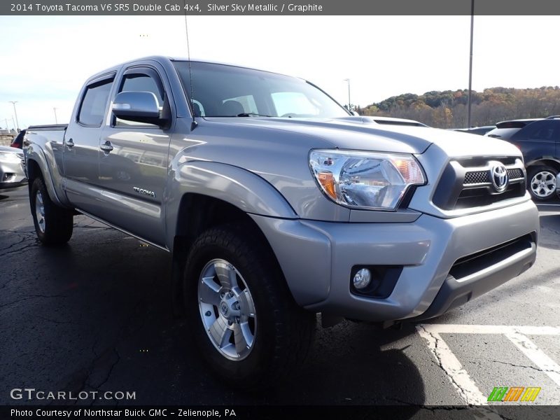 Silver Sky Metallic / Graphite 2014 Toyota Tacoma V6 SR5 Double Cab 4x4