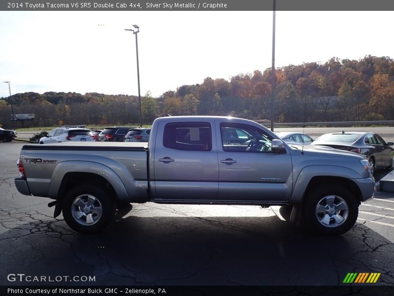 Silver Sky Metallic / Graphite 2014 Toyota Tacoma V6 SR5 Double Cab 4x4