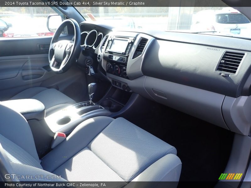 Silver Sky Metallic / Graphite 2014 Toyota Tacoma V6 SR5 Double Cab 4x4