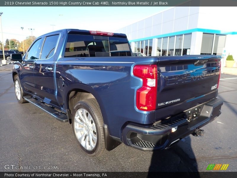 Northsky Blue Metallic / Jet Black 2019 Chevrolet Silverado 1500 High Country Crew Cab 4WD