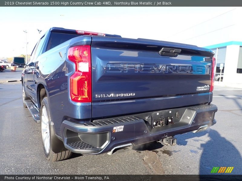 Northsky Blue Metallic / Jet Black 2019 Chevrolet Silverado 1500 High Country Crew Cab 4WD