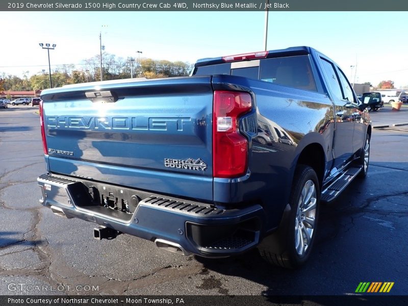 Northsky Blue Metallic / Jet Black 2019 Chevrolet Silverado 1500 High Country Crew Cab 4WD