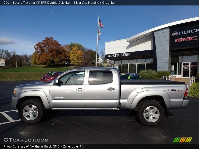 Silver Sky Metallic / Graphite 2014 Toyota Tacoma V6 SR5 Double Cab 4x4