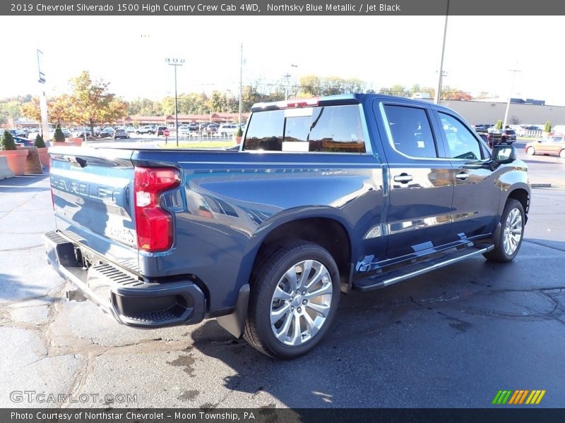 Northsky Blue Metallic / Jet Black 2019 Chevrolet Silverado 1500 High Country Crew Cab 4WD