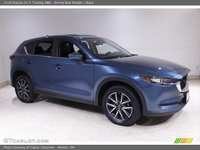 Eternal Blue Metallic / Black 2018 Mazda CX-5 Touring AWD