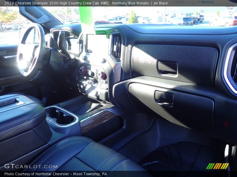 Northsky Blue Metallic / Jet Black 2019 Chevrolet Silverado 1500 High Country Crew Cab 4WD