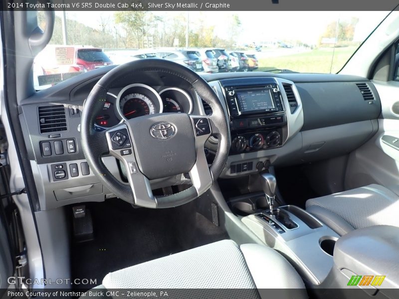 Silver Sky Metallic / Graphite 2014 Toyota Tacoma V6 SR5 Double Cab 4x4