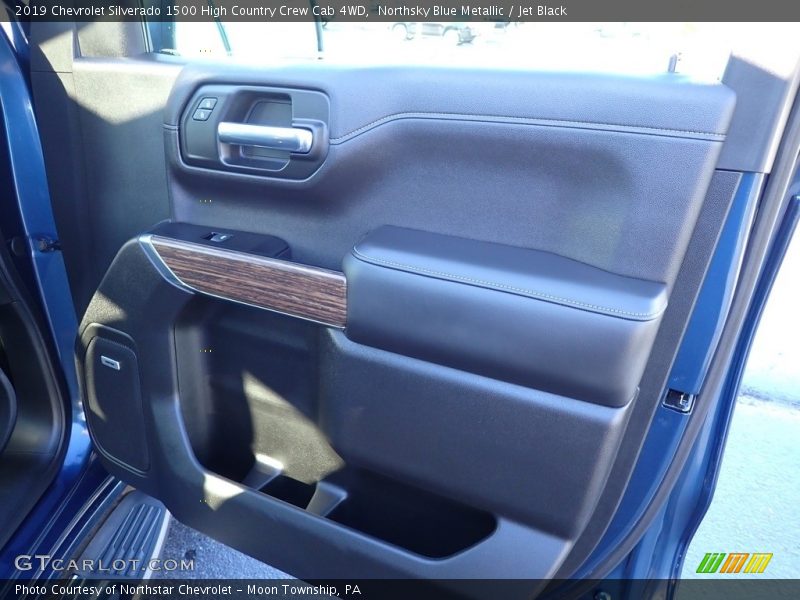 Northsky Blue Metallic / Jet Black 2019 Chevrolet Silverado 1500 High Country Crew Cab 4WD