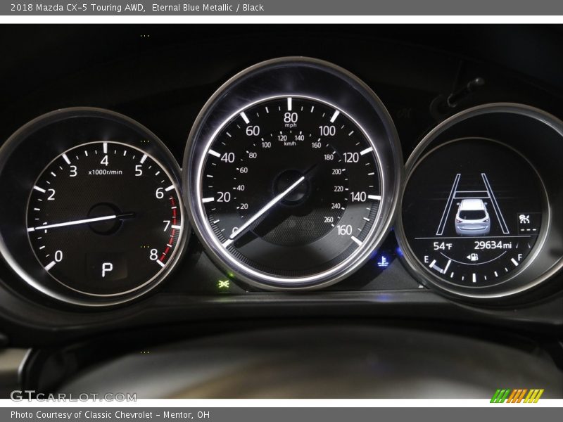 Eternal Blue Metallic / Black 2018 Mazda CX-5 Touring AWD