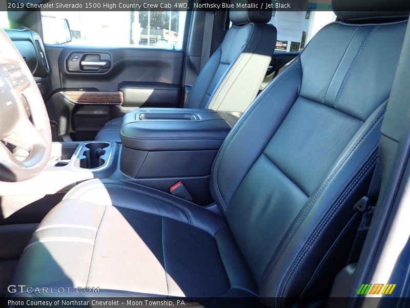 Northsky Blue Metallic / Jet Black 2019 Chevrolet Silverado 1500 High Country Crew Cab 4WD