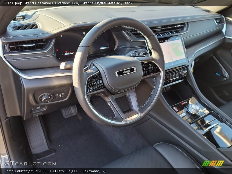 Granite Crystal Metallic / Black 2021 Jeep Grand Cherokee L Overland 4x4