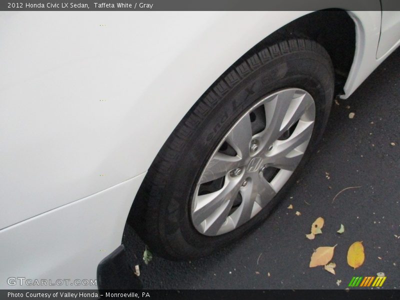 Taffeta White / Gray 2012 Honda Civic LX Sedan