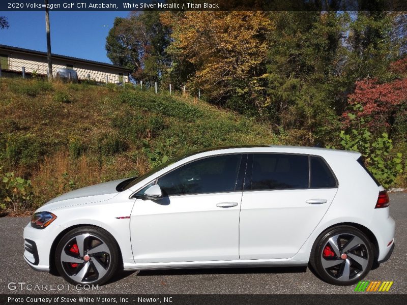  2020 Golf GTI Autobahn White Silver Metallic