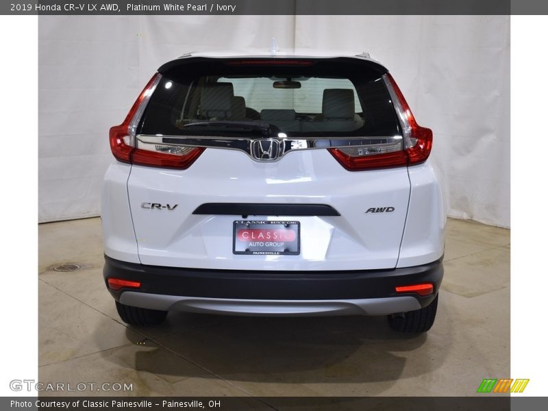 Platinum White Pearl / Ivory 2019 Honda CR-V LX AWD