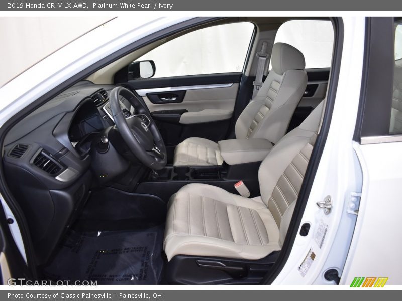 Platinum White Pearl / Ivory 2019 Honda CR-V LX AWD